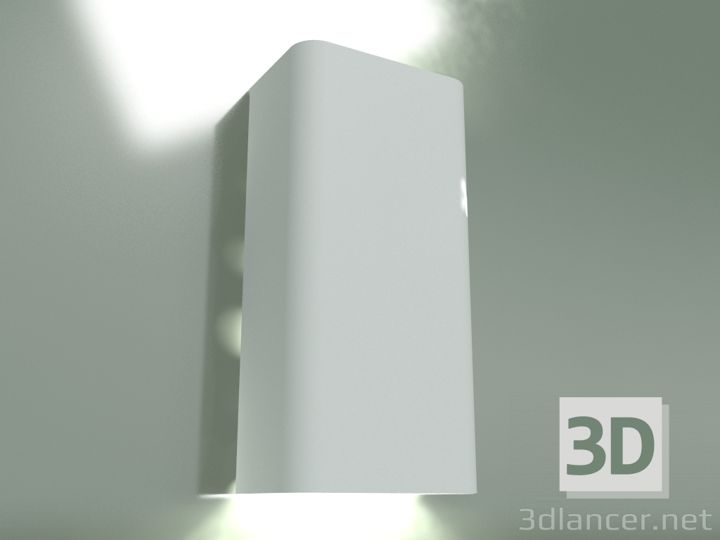 modello 3D Lampada da parete NW-9706 Bergen bianca - anteprima