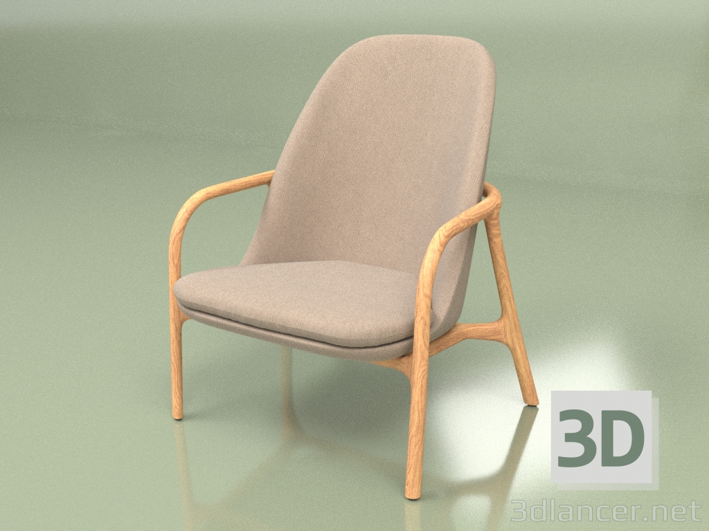 3D Modell Sessel Unido (grau) - Vorschau