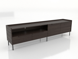 TV cabinet LARGE OPEN 2200 mm (ash walnut)