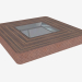 Modelo 3d Mesa do diário LORD QUILTED (120х120хН30) - preview