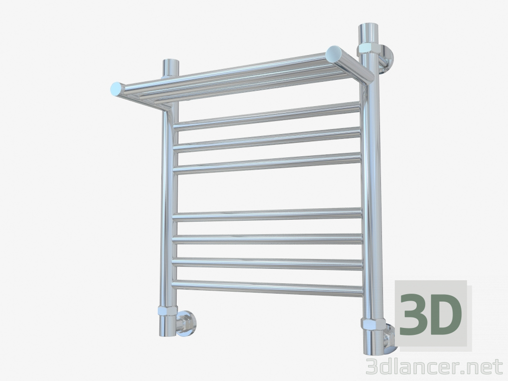 modèle 3D Porte-serviettes chauffant Bohême avec une étagère (500x400) - preview