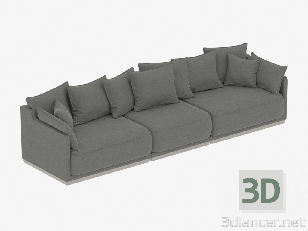 3D modeli Modüler kanepe SOHO 3420mm (ürün 801-805-802) - önizleme