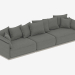 3d модель Модульный диван SOHO 3420мм (арт. 801-805-802) – превью