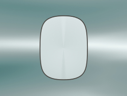 Espelho emoldurado (pequeno, bege)