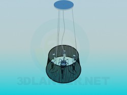 Kronleuchter mit transparenten Lampenschirm