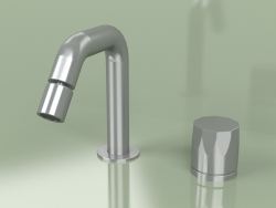Two-hole mixer for bidet with adjustable spout 133 mm high (15 36 T, AS)
