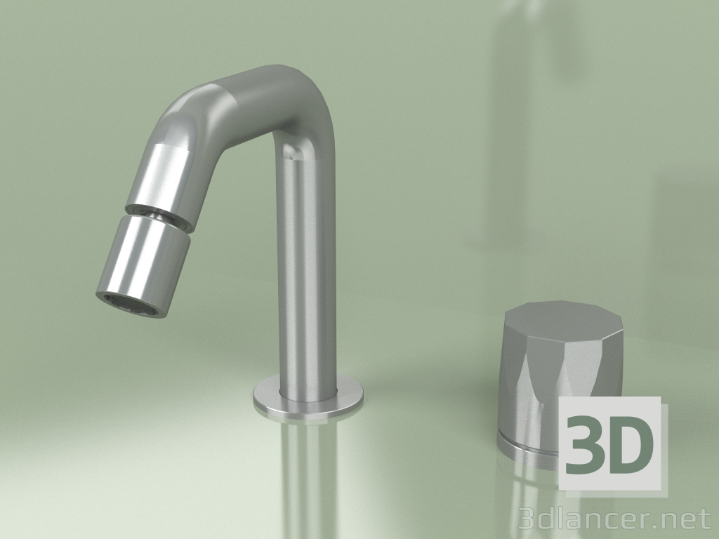3d model Two-hole mixer for bidet with adjustable spout 133 mm high (15 36 T, AS) - preview