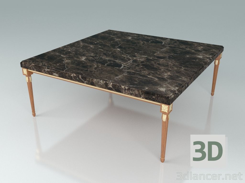 3d модель Квадратный кофейный столик (арт. 14636) – превью