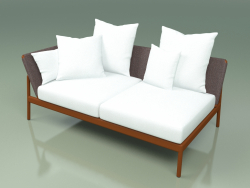 Sofa module right 004 (Metal Rust, Batyline Brown)