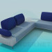 3d model Corner sofa - preview