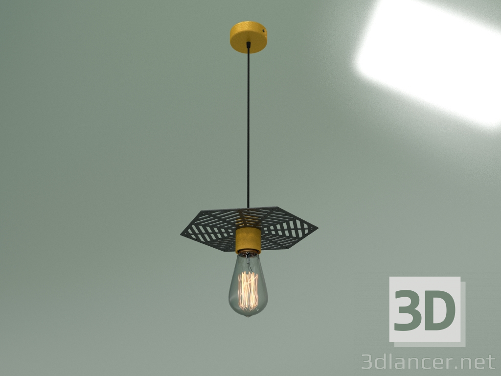 Modelo 3d Luminária pendente 50167-1 (bronze-preto) - preview