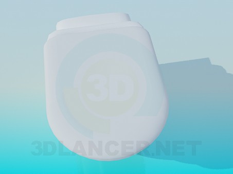 modelo 3D Colgante taza del inodoro con tapa - escuchar modelo 3D Colgante taza del inodoro con tapa - escuchar