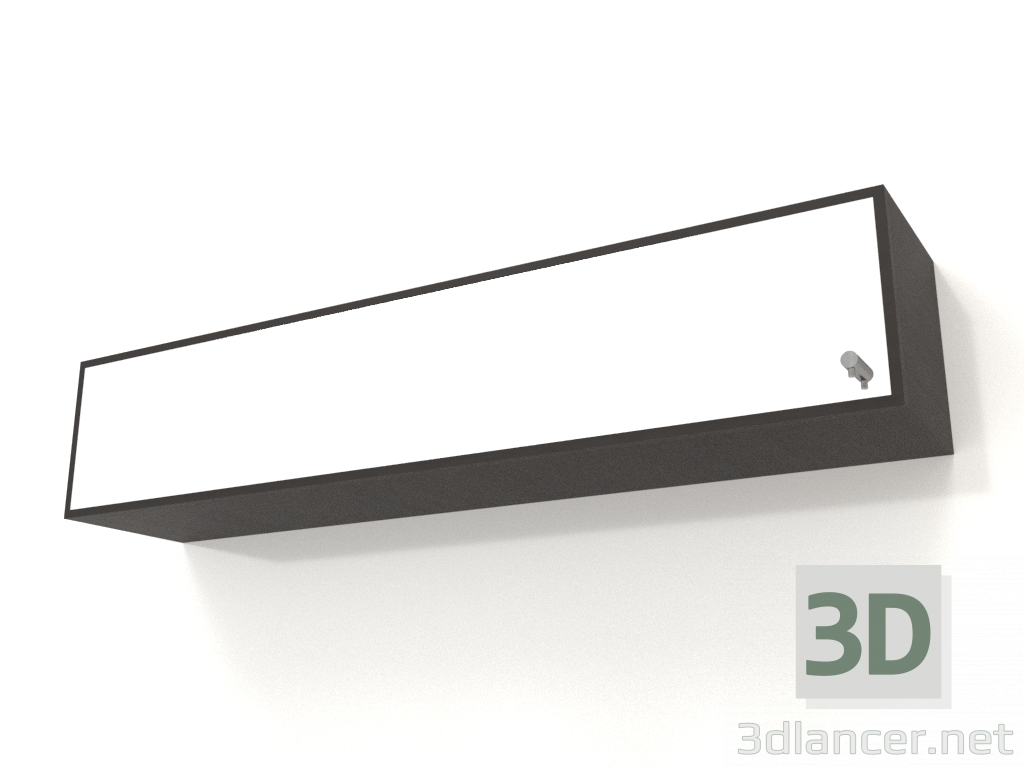 modello 3D Specchio con cassetto ZL 09 (1000x200x200, legno marrone scuro) - anteprima