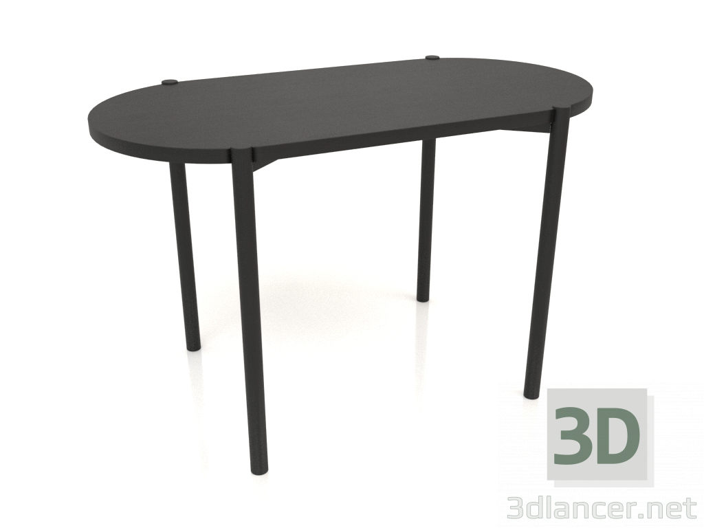 3d model Dining table DT 08 (straight end) (1200x624x754, wood black) - preview