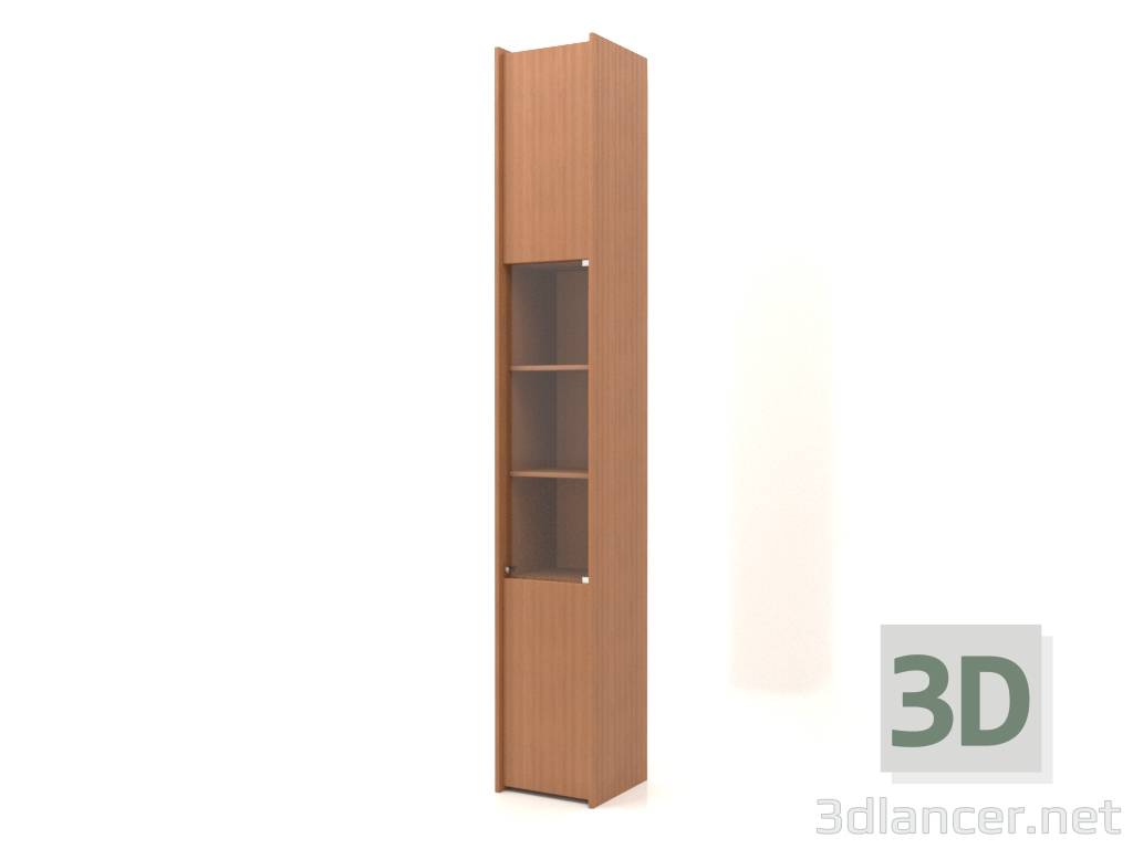 modello 3D Scaffalatura modulare ST 07 (392х409х2600, rosso legno) - anteprima