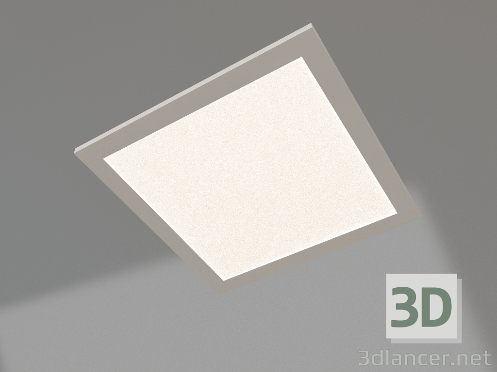 modello 3D Lampada DL-INTENSO-S300x300-18W Warm3000 (WH, 120 gradi, 230V) - anteprima