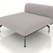 modello 3D Modulo divano profondo 1,5 posti (rivestimento esterno in pelle) - anteprima