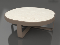 Round coffee table Ø90 (DEKTON Danae, Bronze)