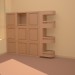 3d модель шкаф в кабинет – превью