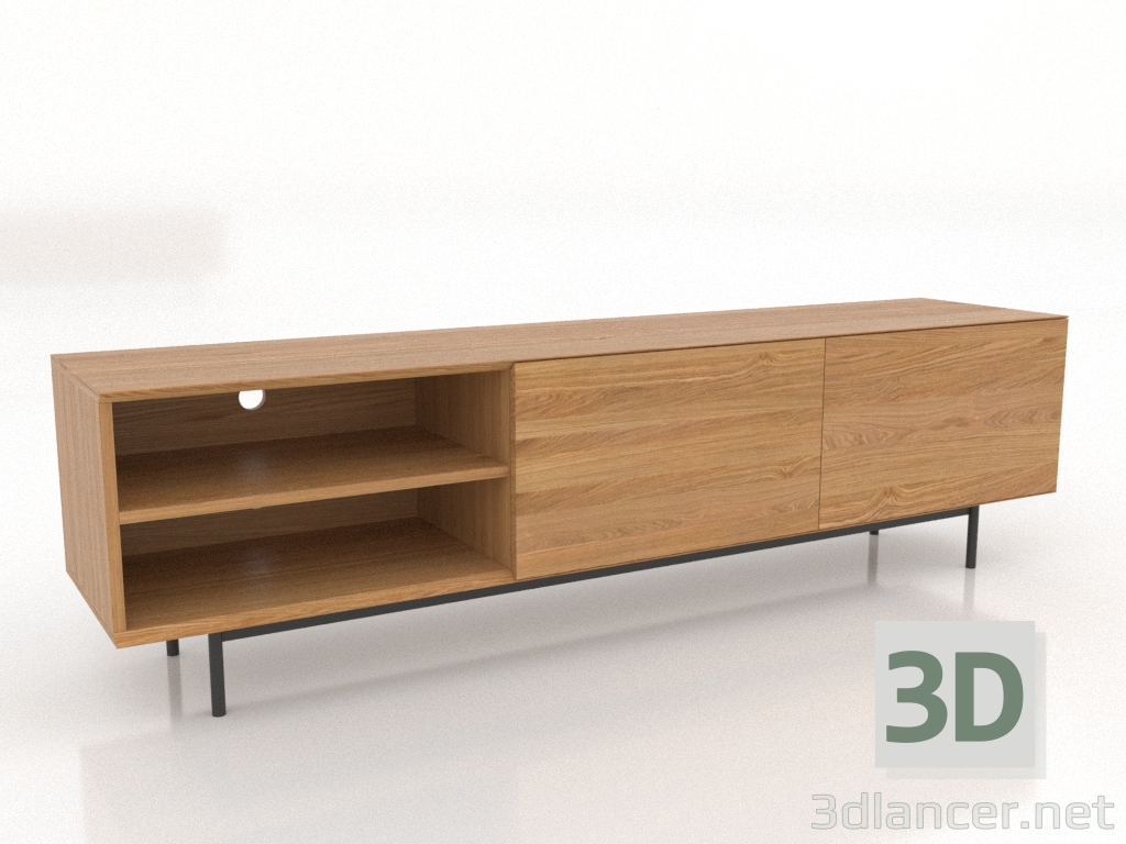 3D modeli TV dolabı 1 1800 mm (doğal meşe) - önizleme 3D modeli TV dolabı 1 1800 mm (doğal meşe) - önizleme