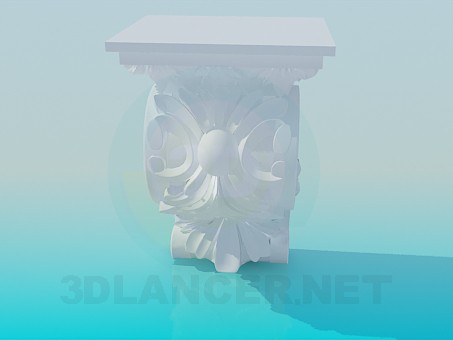 modelo 3D Elemento de la cornisa - escuchar modelo 3D Elemento de la cornisa - escuchar