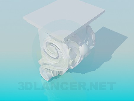 modelo 3D Elemento de la cornisa - escuchar modelo 3D Elemento de la cornisa - escuchar