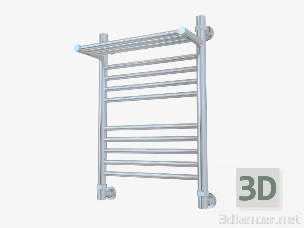 modello 3D Porta asciugamani riscaldato Bohemia con ripiano (600x400) - anteprima