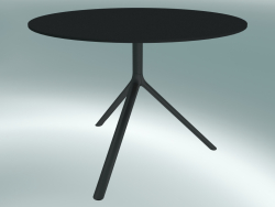 Table MIURA (9555-01 (Ø 100cm), H 73cm, noir noir)