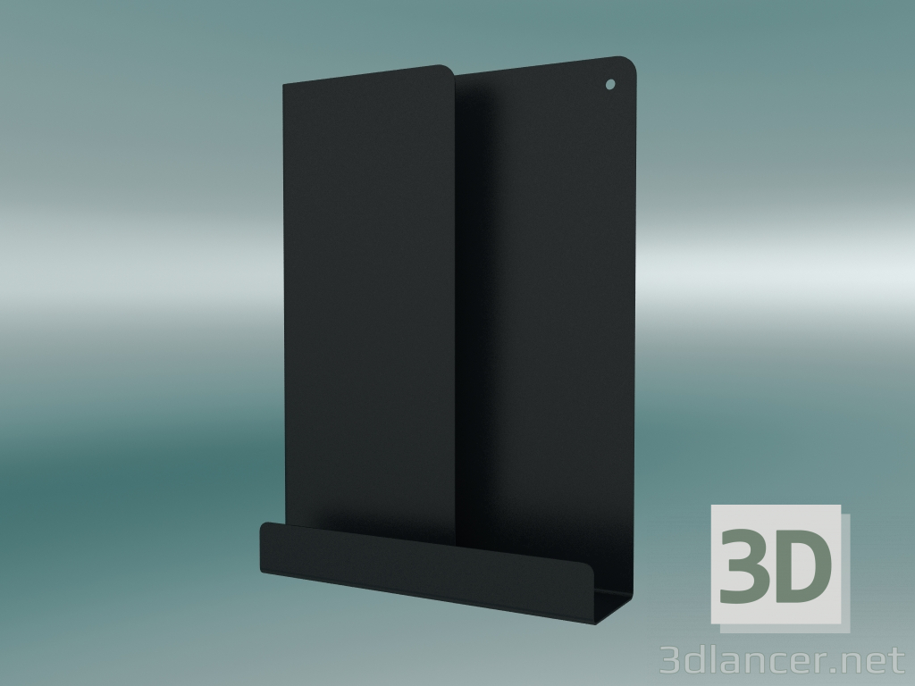 modello 3D Ripiano ripiegato (29,5x40 cm, nero) - anteprima