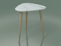 Table d'appoint (244, marbre, Rovere Sbiancato)