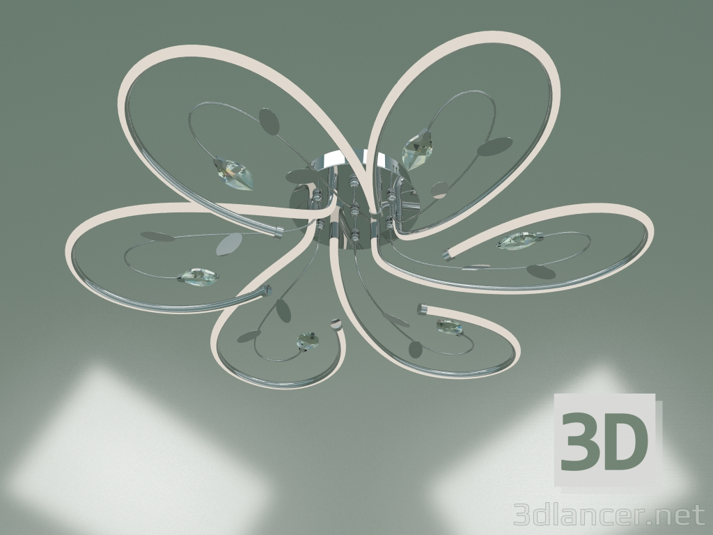 3d model Ceiling LED chandelier Venzel 90082-6 (chrome) - preview