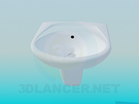 modelo 3D Lavabo de colgar - escuchar modelo 3D Lavabo de colgar - escuchar