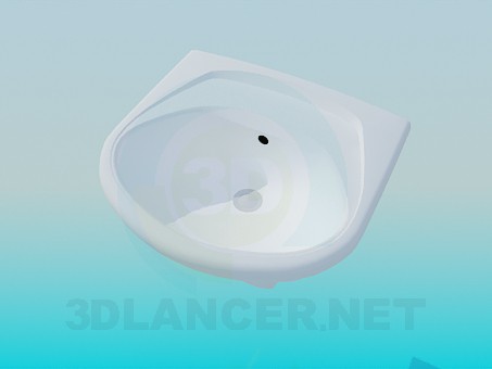 modelo 3D Lavabo de colgar - escuchar modelo 3D Lavabo de colgar - escuchar