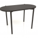 3d model Dining table DT 08 (straight end) (1200x624x754, wood brown dark) - preview