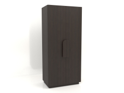 Wardrobe MW 04 wood (option 2, 1000x650x2200, wood brown dark)
