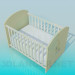 3D Modell Bett für baby - Vorschau