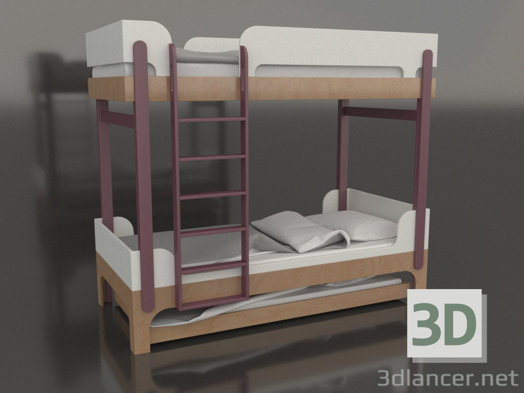 3d модель Кровать двухъярусная TUNE U (UXTUA2) – превью