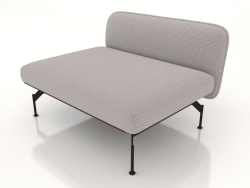 Módulo sofá 1,5 plazas (tapizado exterior de piel)