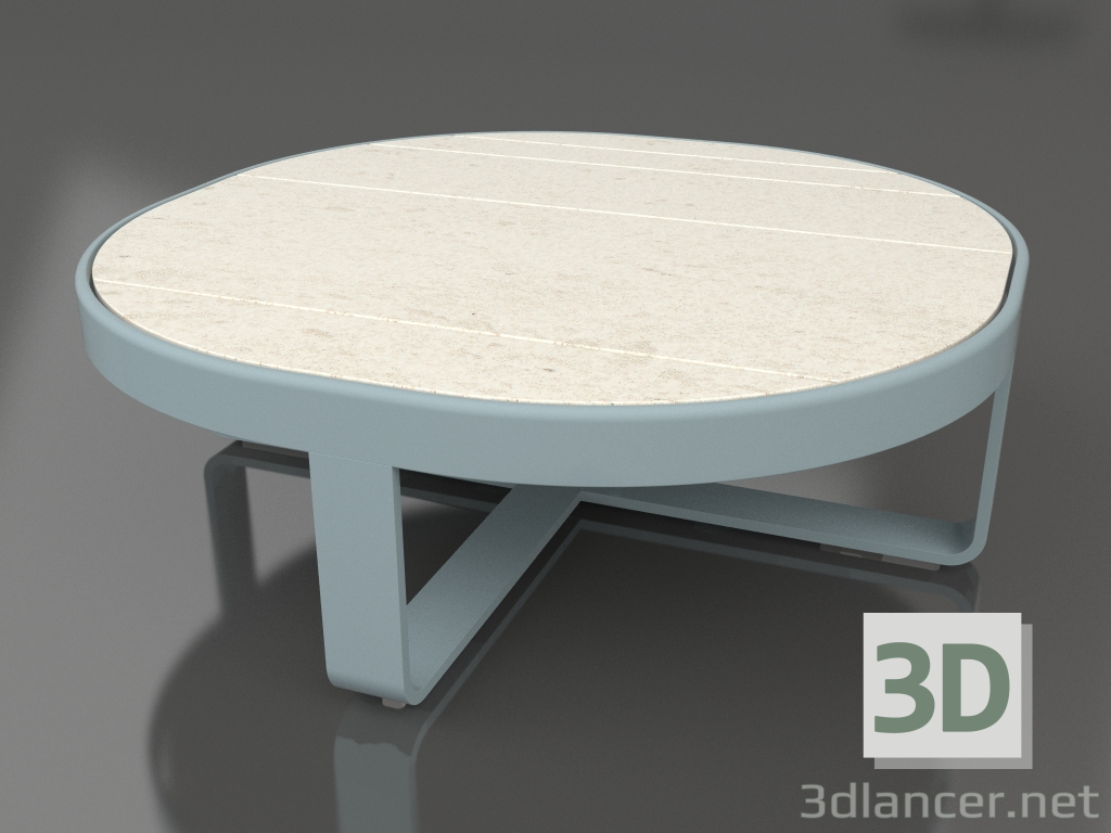 modello 3D Tavolino rotondo Ø90 (DEKTON Danae, Grigio blu) - anteprima