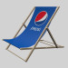 3d Пляжный стул Пепси модель купить - ракурс