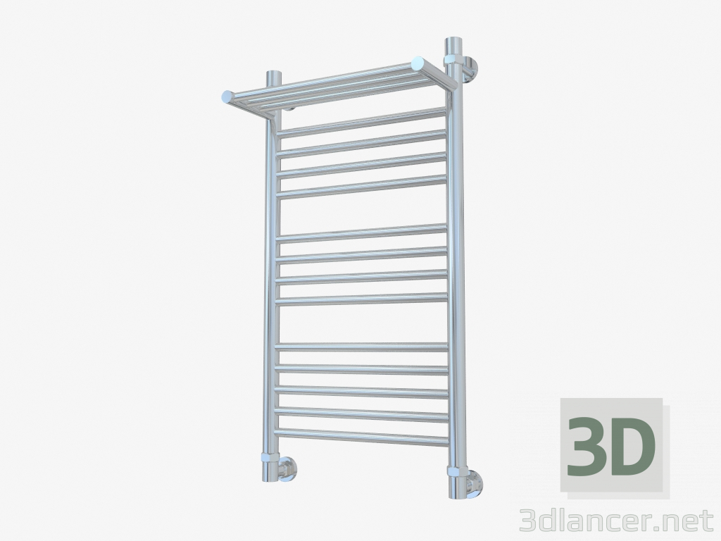 modèle 3D Porte-serviettes chauffant Bohême avec étagère (800x400) - preview