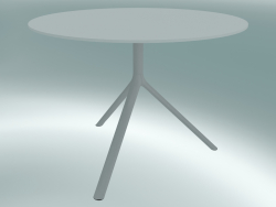 टेबल MIURA (9555-01 () 100 सेमी), एच 73 सेमी, सफेद, सफेद)