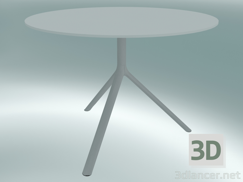 3D modeli Masa MIURA (9555-01 (Ø 100cm), H 73cm, beyaz, beyaz) - önizleme