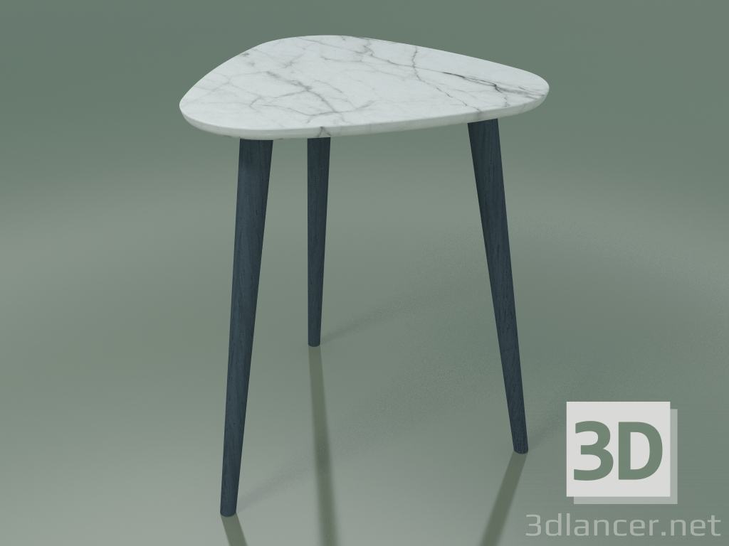 modello 3D Tavolino di servizio (244, marmo, blu) - anteprima