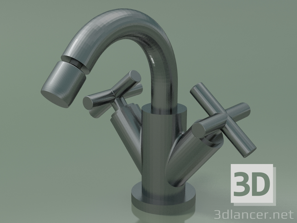 3D Modell Einloch-Bidetmischer mit Abfall (24 510 892-99) - Vorschau