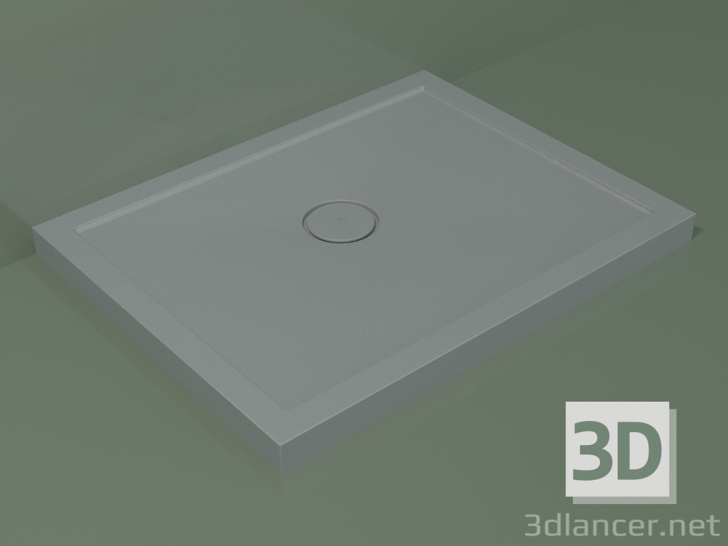 3D modeli Duş teknesi Medio (30UM0110, Gümüş Gri C35, 90x70 cm) - önizleme