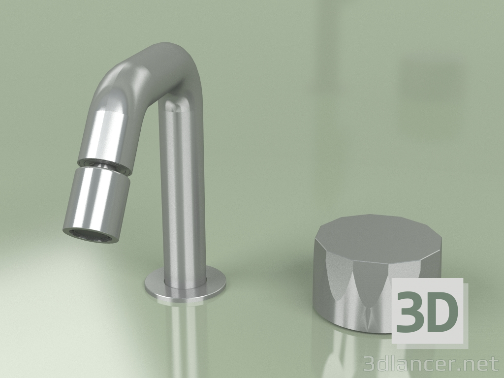 modello 3D Miscelatore bidet idro-progressivo 2 fori con bocca orientabile (15 37, AS) - anteprima