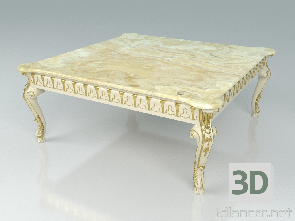 3d model Square coffee table (art. 14812) - preview
