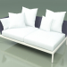 modello 3D Modulo divano destro 004 (Metal Milk, Batyline Blue) - anteprima