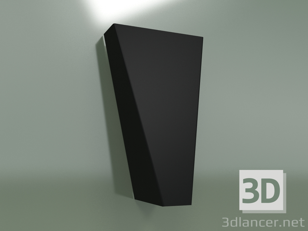 modello 3D Lampada da parete NW-9703 Narwik nera - anteprima